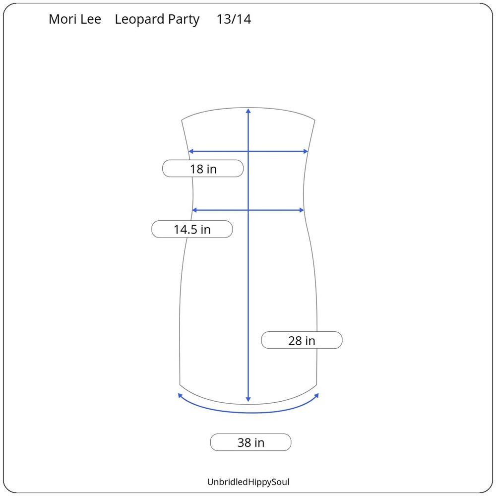 MoriLee Pink Leopard Tulle and Rhinestones Party Dress Size 13 - Picture 16 of 16